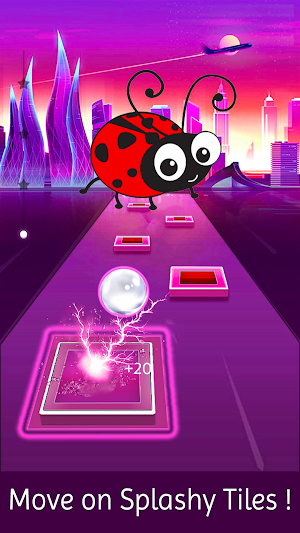 Lady Bug Tiles Hop EDM Screenshot 0