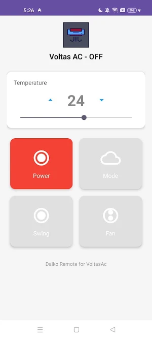 Daiko Remote for VoltasAc Screenshot 2