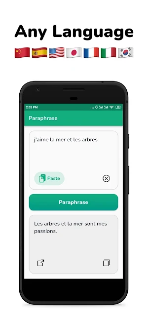 Paraphrase Tool: Rephraser Screenshot 2