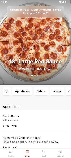 Oceanside Pizza Screenshot 1
