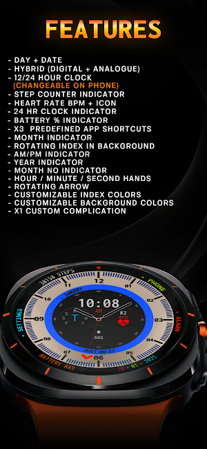 Auraxis - Hybrid Watch Face Screenshot 3