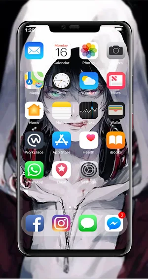 Badas Anime Boy Wallpaper Screenshot 1