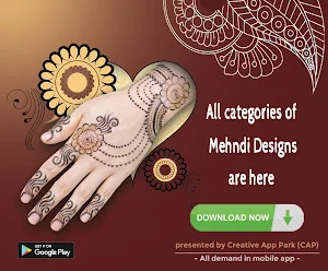 Mehndi Design offline & simple Screenshot 0