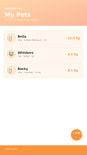 Pet Care: Vet & Vaccine Log Screenshot 0