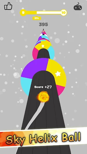 Sky Helix Ball:Rolling Jump Smash Crazy Rush Game Screenshot 0