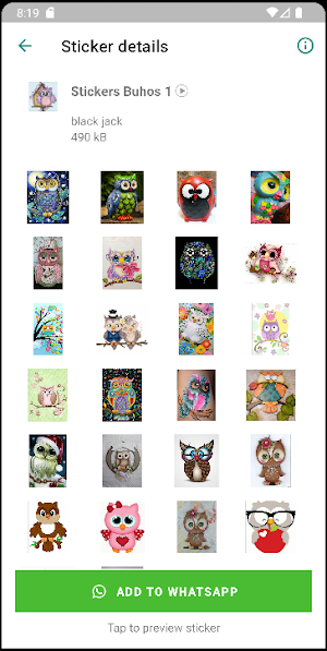 Stickers de Buhos Screenshot 1