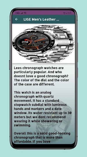 LIGE Smartwatch Guide Screenshot 2