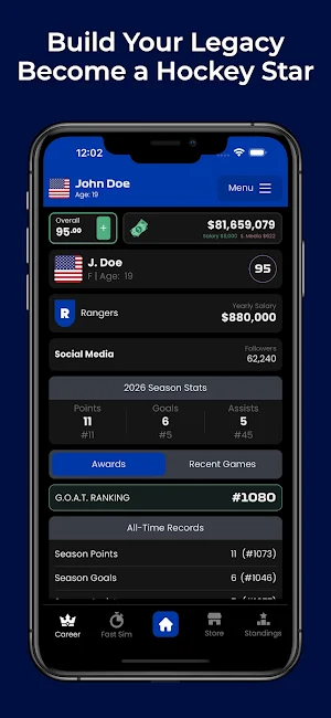 Hockey Career - Ice Legend 26 Screenshot 1