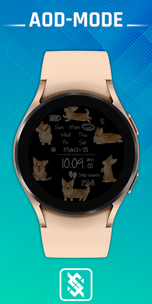 BFF45- Blackboard Art Corgi Screenshot 1