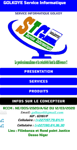 GOLKOYE SERVICE INFORMATIQUE Screenshot 0