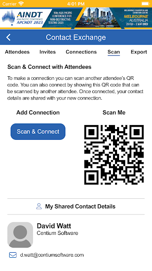 APCNDT2023 Attendee App Screenshot 2