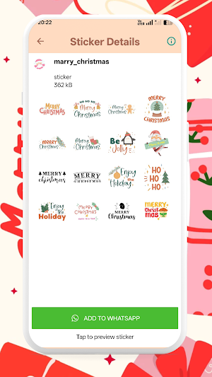 Christmas Stickers Screenshot 3