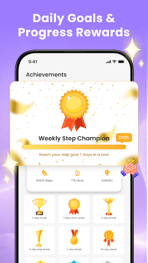 Step Counter - BMI & Pedometer Screenshot 3