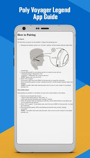 Poly Voyager Legend App Guide Screenshot 2