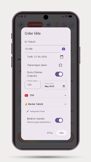 Gegita:Gelir Gider Takip Screenshot 2
