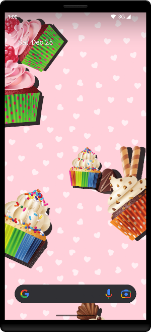 Cupcakes Live Wallpaper Screenshot 1