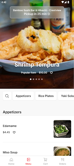 Bamboo Sushi & Hibachi Screenshot 0