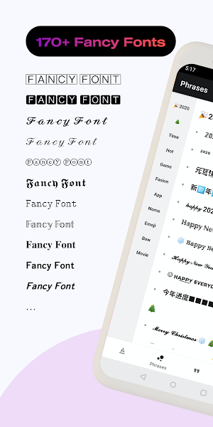 🔠Cool Fonts Keyboard for Instagram Screenshot 0