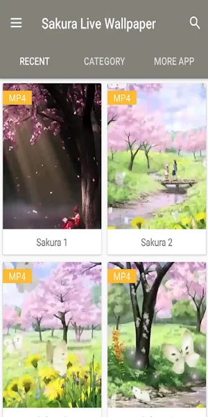Sakura Live Wallpaper 3D Screenshot 3