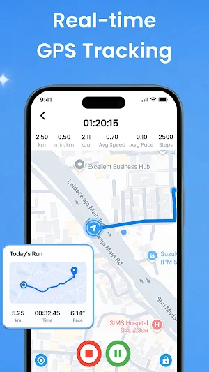 GPS Running & Run Tracker App Screenshot 1