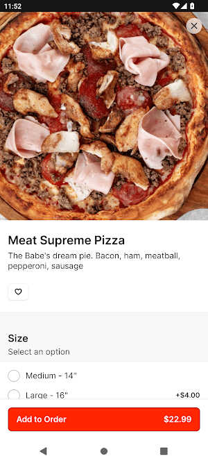 Ballpark Pizza & Subs Screenshot 2