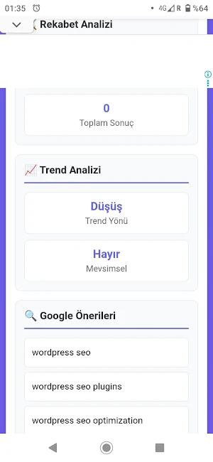 SEO Keyword Avcısı Screenshot 2