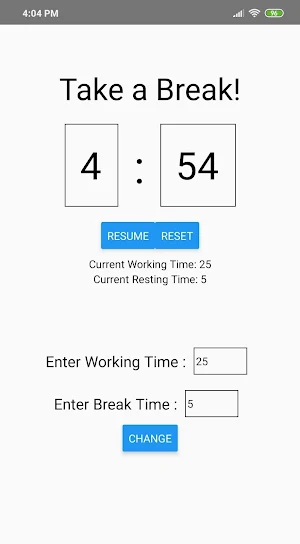 Pomodoro Timer Screenshot 1