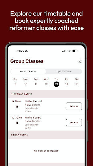 Native Pilates App Screenshot 2