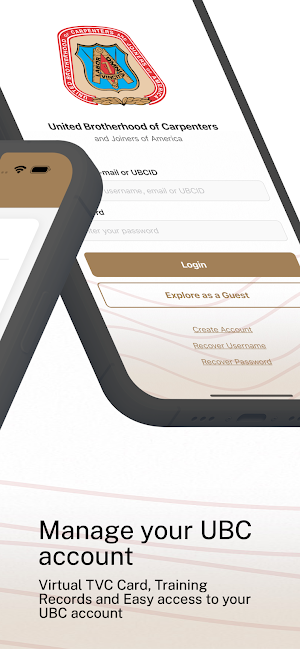 UBC Mobile Screenshot 1
