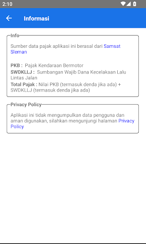 Cek Pajak Kendaraan Jogja Screenshot 3
