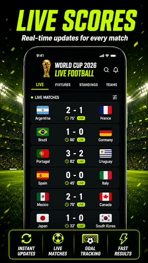 Live Scores: Football Match Screenshot 1