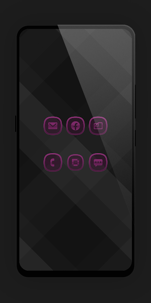 Matte Glass Pink Icon Pack Screenshot 2