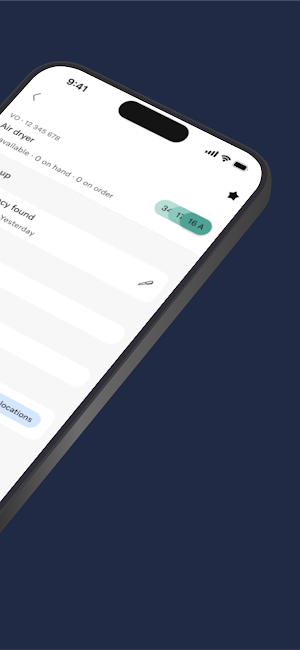Paperless Part Enquiry Screenshot 1