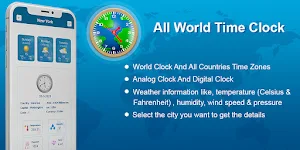 World Time Clock And Weather Screenshot 0