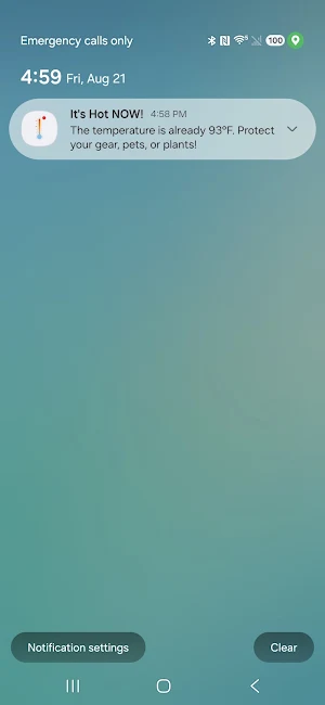 Degree Alarm Screenshot 3