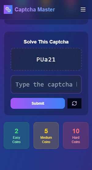captcha work earn money app Screenshot 0