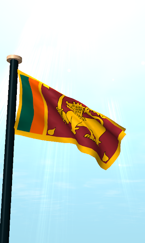 Sri Lanka Flag 3D Wallpaper Screenshot 1