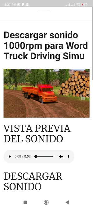 Sound World truck driving simu Screenshot 1