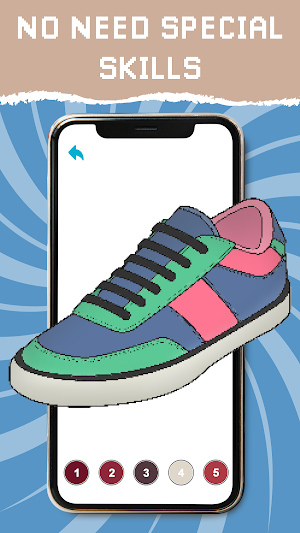 Sneakers Pixel Color By Number Screenshot 2