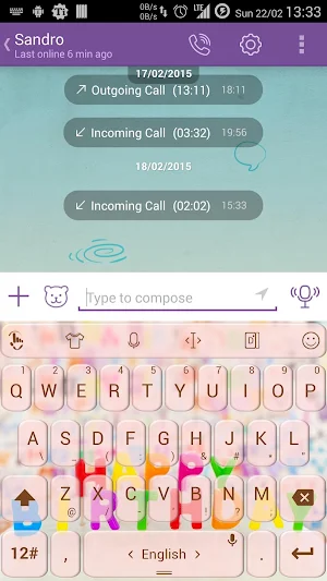 Keyboard Theme Happy Birthday Screenshot 0