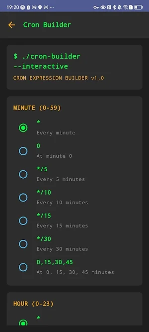 Linux Cron expression toolkit Screenshot 2