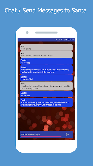 Chat with christmas Santa Screenshot 3
