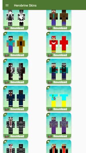 Herobrine Skins for Minecraft Screenshot 1