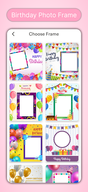 Birthday Photo Frame Editor Screenshot 1