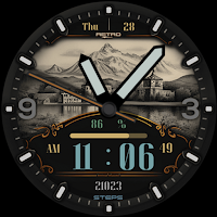 Retro Hybrid Watch Face
