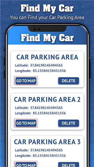 Where is My Car Location Screenshot 1