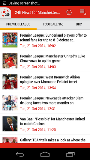24h News for Man. United Screenshot 1