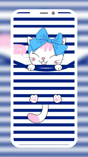Cute Cat Cartoon Wallpaper HD Screenshot 2