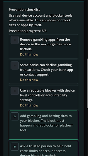 Control - Quit Gambling Screenshot 2