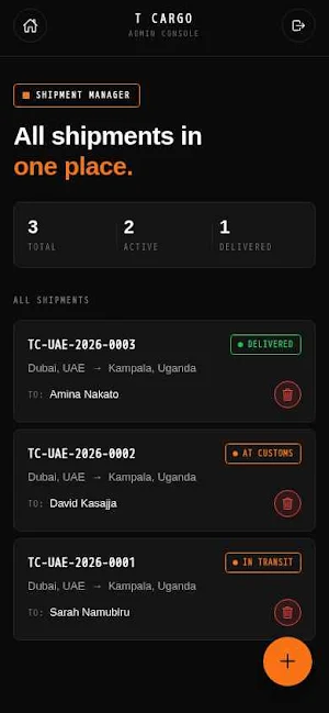 Tcargo tracking Screenshot 3